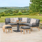 Peru Compact Modular Dining Set with Adjustable Table