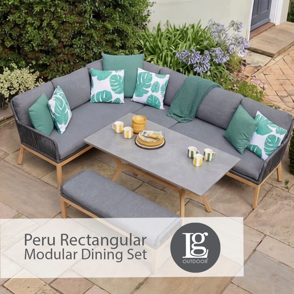 Peru Rectangular Modular Dining Set