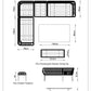 Peru Rectangular Modular Dining Set