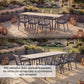 Lombok 8 Seat Extending Dining Set