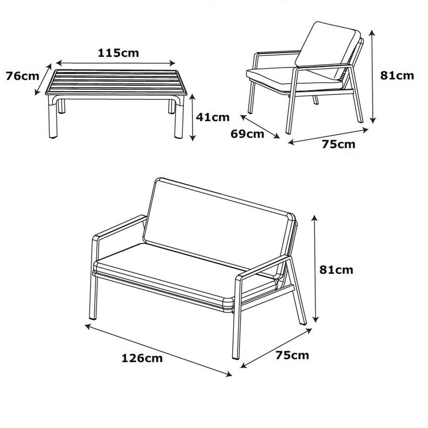 Lombok Lounge Set