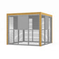 Sanctuary 3m Sliding Walls with Movable Louvres