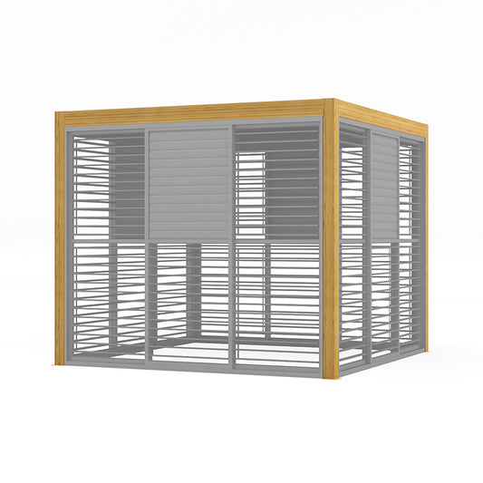 Sanctuary 3m Sliding Walls with Movable Louvres