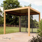 Sanctuary Oak 3 x 3m Pergola with Lights