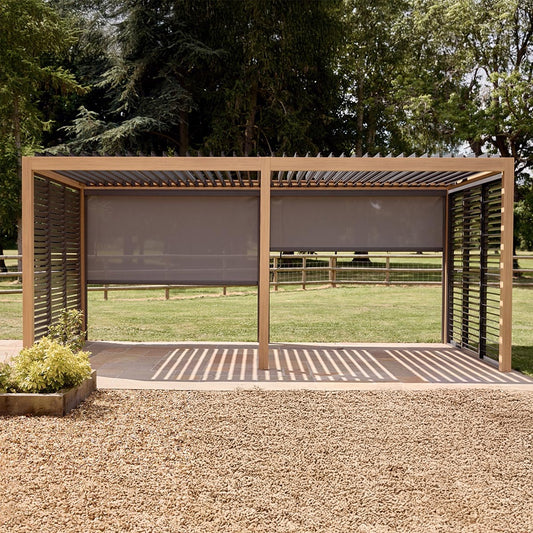 Sanctuary Oak 6 x 3m Pergola with Lights