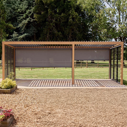 Sanctuary Oak 7 x 3m Pergola with Lights