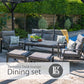 Santorini Dusk Lounge Dining Set
