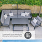 Santorini Dusk Modular Dining Set with Lounge Chair
