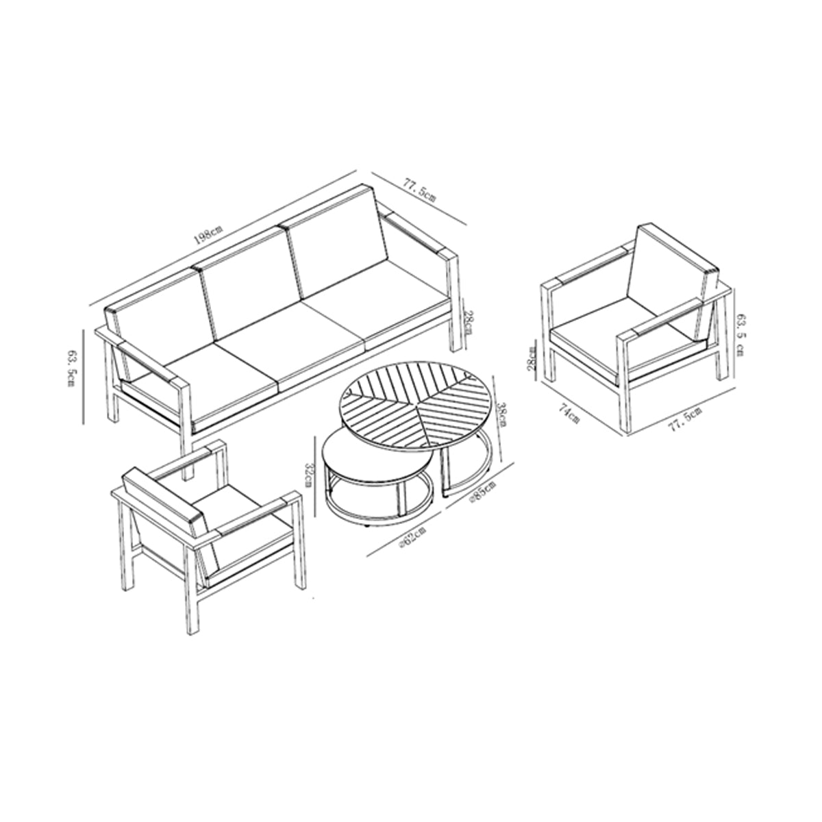 Penang Lounge Set