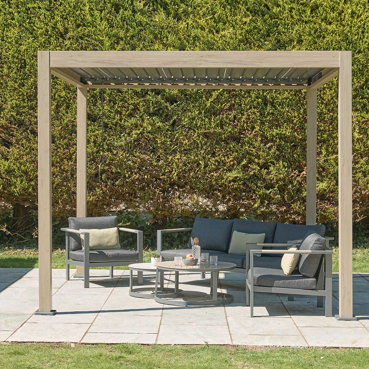 Sanctuary Birch 3 x 3m Pergola with Lights