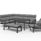 Santorini Dusk Modular Dining Set with Lounge Chair