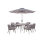 Sarasota 6 Seat Dining Set with 3.0m Parasol