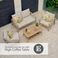 Sorrento Lounge Set with High Coffee Table