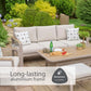 Sorrento Lounge Dining Set with Adjustable Table