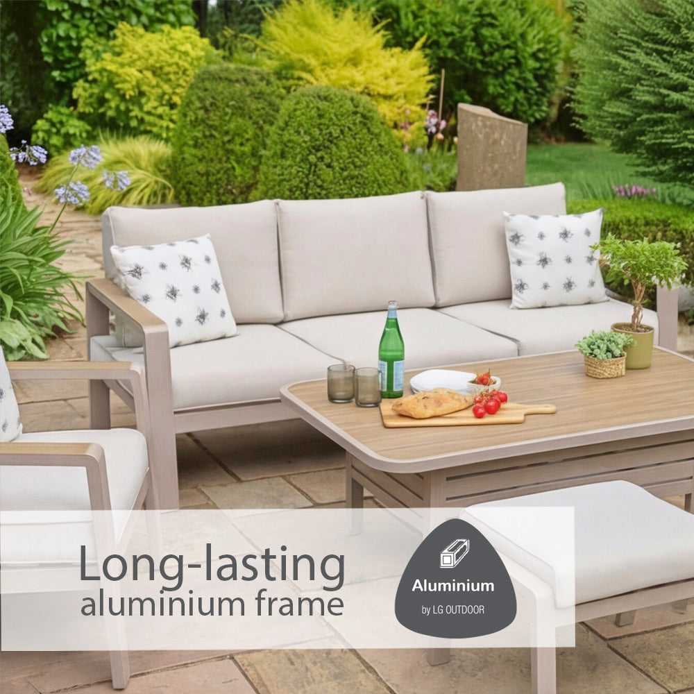 Sorrento Lounge Dining Set with Adjustable Table