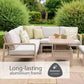 Sorrento Rectangular Modular Dining Set with Adjustable Table