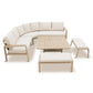 Sorrento Large Square Modular Dining Set with Adjustable Table