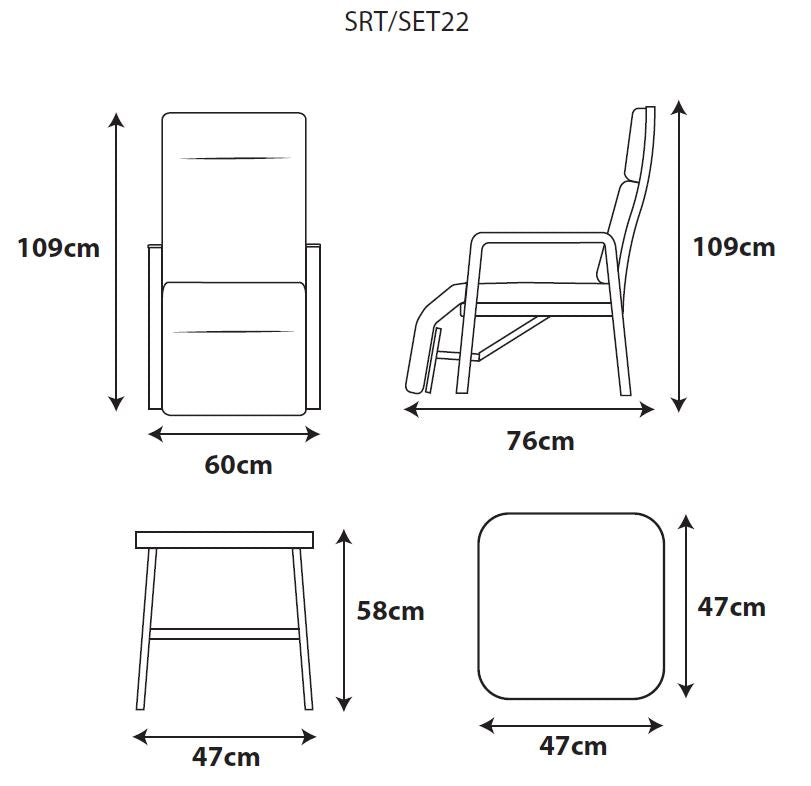 Sorrento 3 Piece Recliner Set