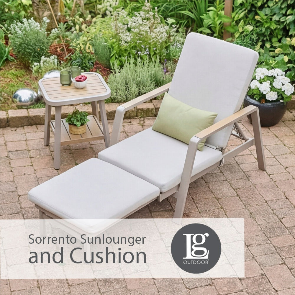 Sorrento Sunlounger and Cushion