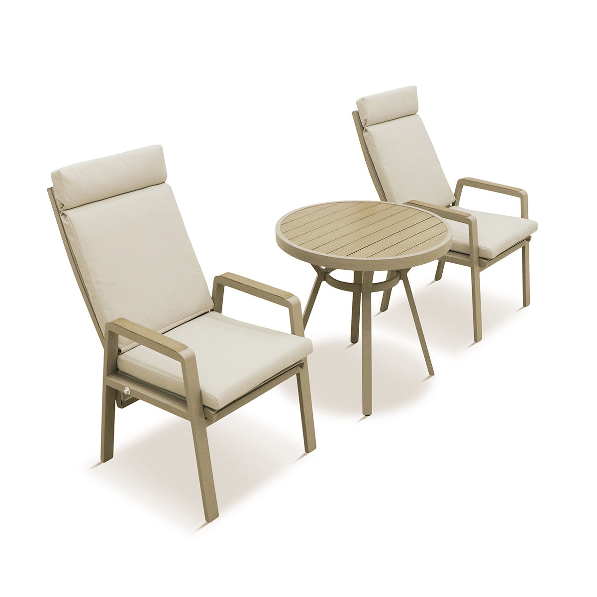 Sorrento Bistro Set with Recliner Chairs