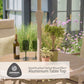 Sorrento 4 Seat Dining Set with Recliner Chairs and Deluxe 2.5m Parasol