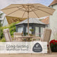 Sorrento 4 Seat Dining Set with Deluxe 2.5m Parasol