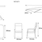 Sorrento 8 Seat Dining Set with Deluxe 2.0 x 3.0m Parasol