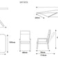 Sorrento 8 Seat Dining Set with Recliner Chairs and Deluxe 2.0 x 3.0m Parasol
