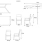 Sorrento 8 Seat Dining Set with Dining Chairs, Recliner Chairs and Deluxe 2.0 x 3.0m Parasol
