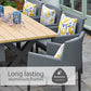 Stockholm 8 Seat Dining Set With Armchair