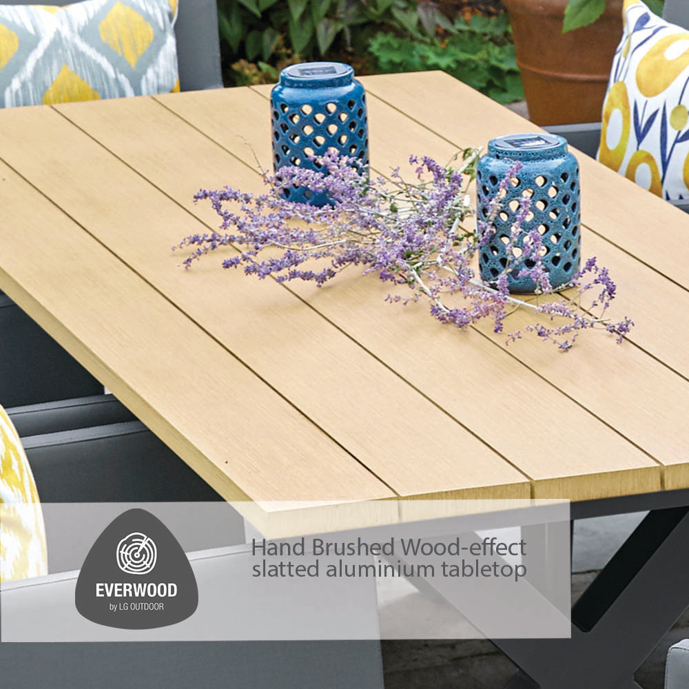 Stockholm 8 Seat Dining Set With Armchair
