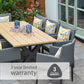 Stockholm 8 Seat Dining Set With Armchair