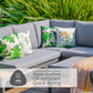 Stockholm Open-Sided Modular Lounge Set With Ottoman