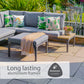 Stockholm Open-Sided Modular Lounge Set With Ottoman