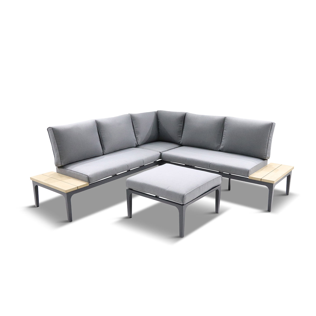 Stockholm Open-Sided Modular Lounge Set With Ottoman