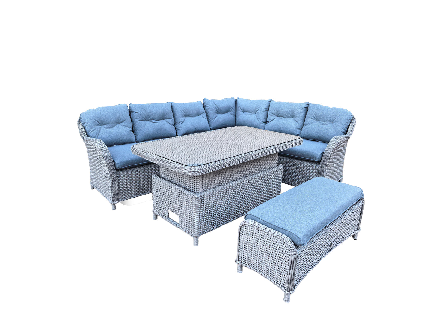 Oslo Rectangular Dining Modular with Adjustable Table