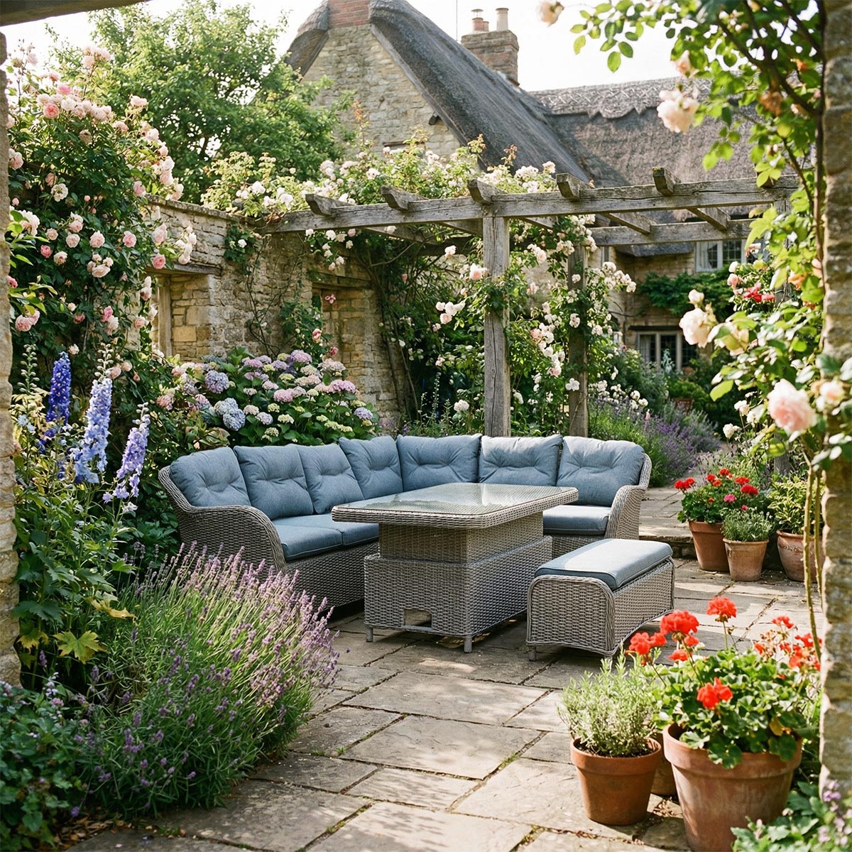 Oslo Rectangular Dining Modular with Adjustable Table