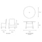 Oslo 4 Seat Dining Set with Deluxe 2.5m Parasol