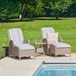 St Tropez Sand 5 Piece Recliner Set