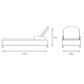 St Tropez Sand Sunlounger