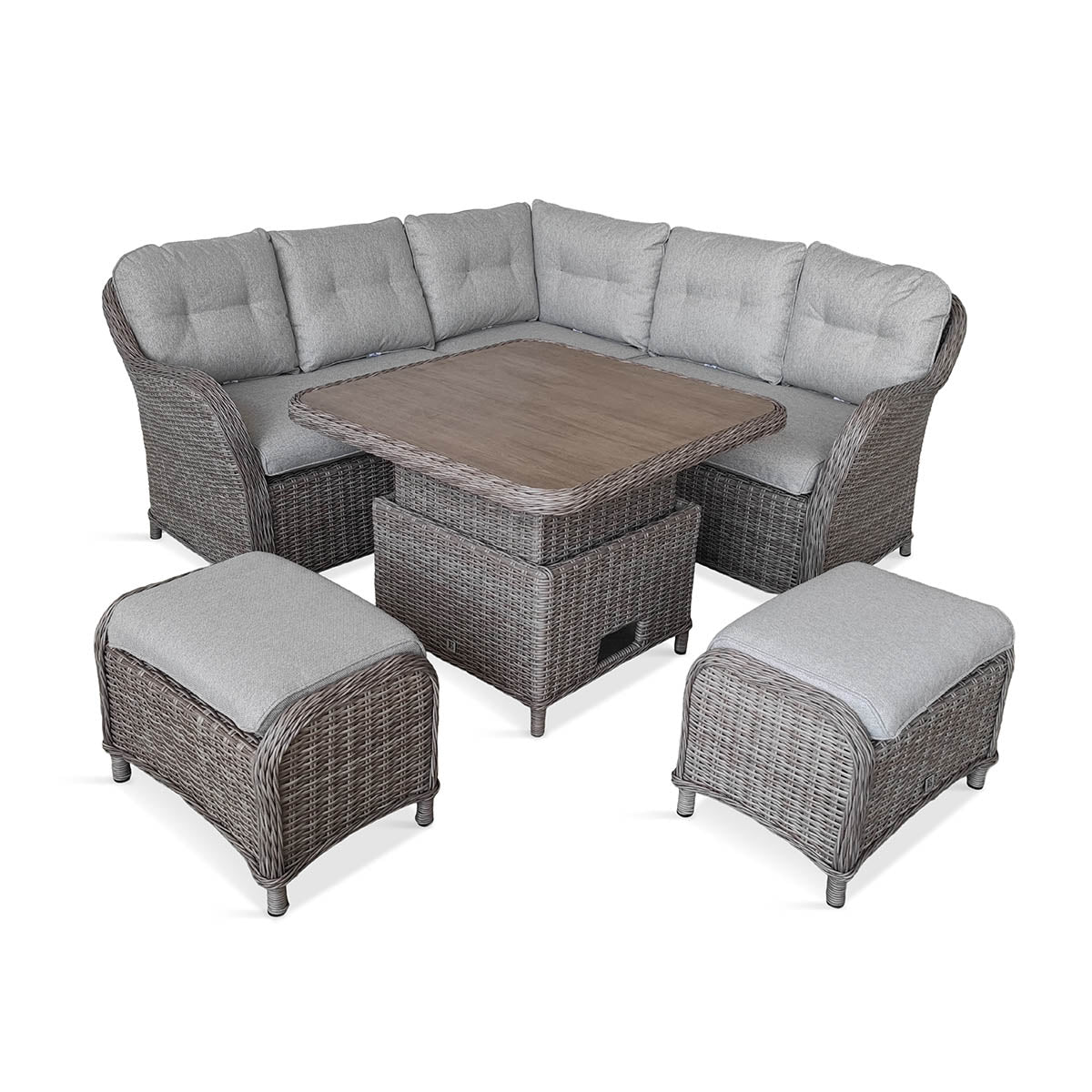 St Tropez Sand Compact Dining Modular with Adjustable Table