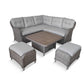St Tropez Sand Compact Dining Modular with Adjustable Table