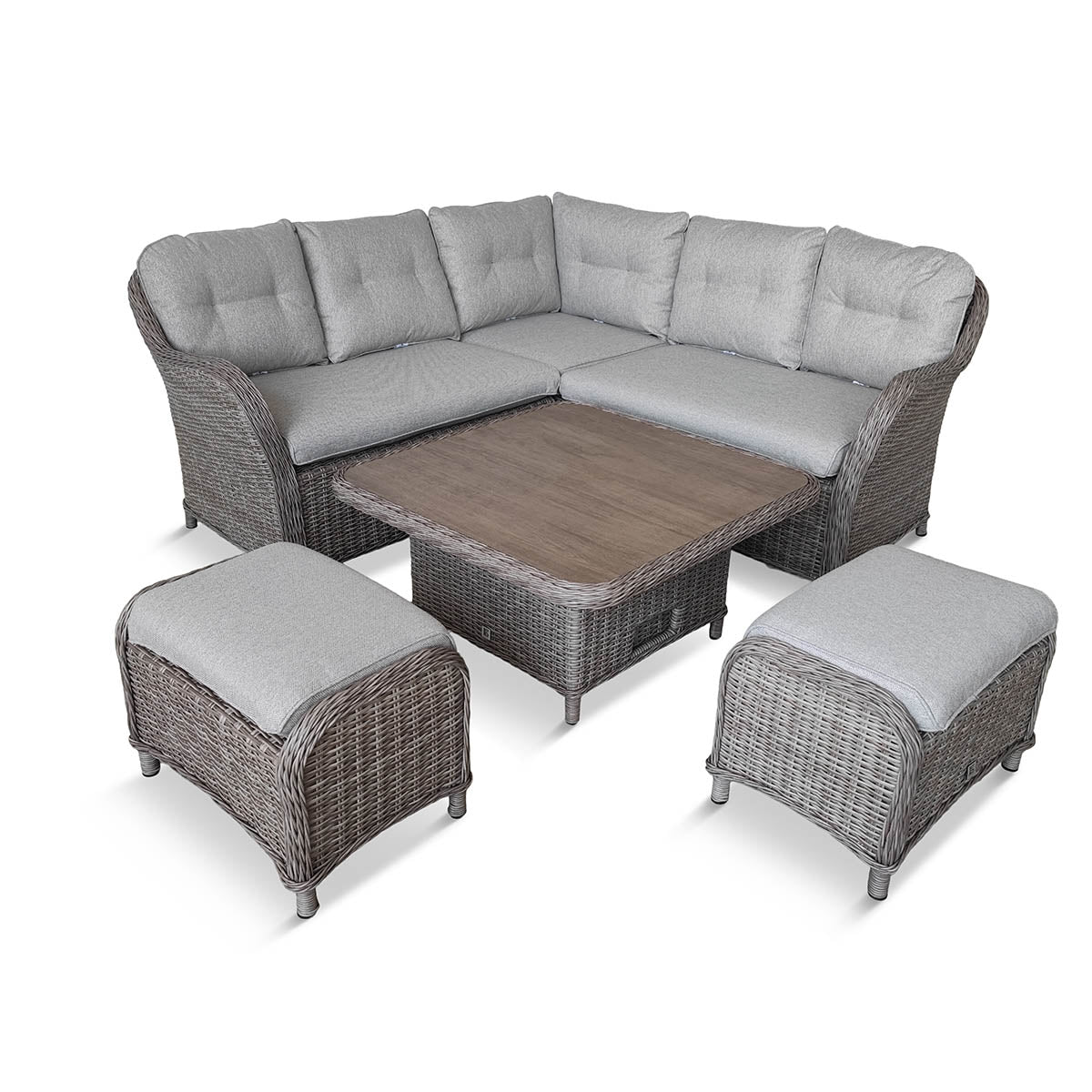 St Tropez Sand Compact Dining Modular with Adjustable Table