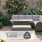 St Tropez Sand Rectangular Dining Modular with Adjustable Table