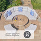 St Tropez Sand Curved Dining Modular