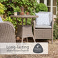 St Tropez Sand 2 Seat Set