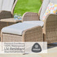 St Tropez Sand 5 Piece Recliner Set