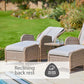 St Tropez Sand 5 Piece Recliner Set