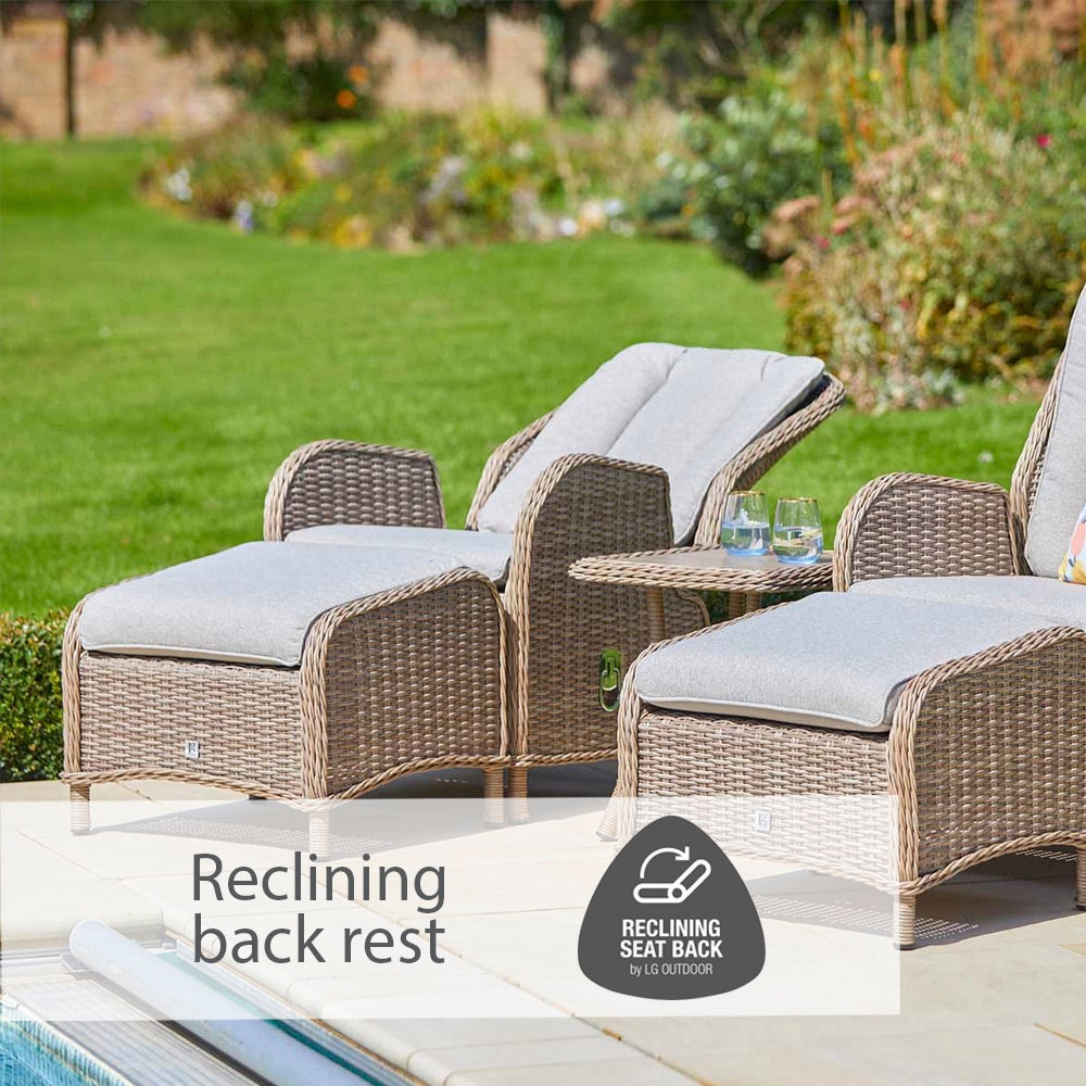 St Tropez Sand 5 Piece Recliner Set