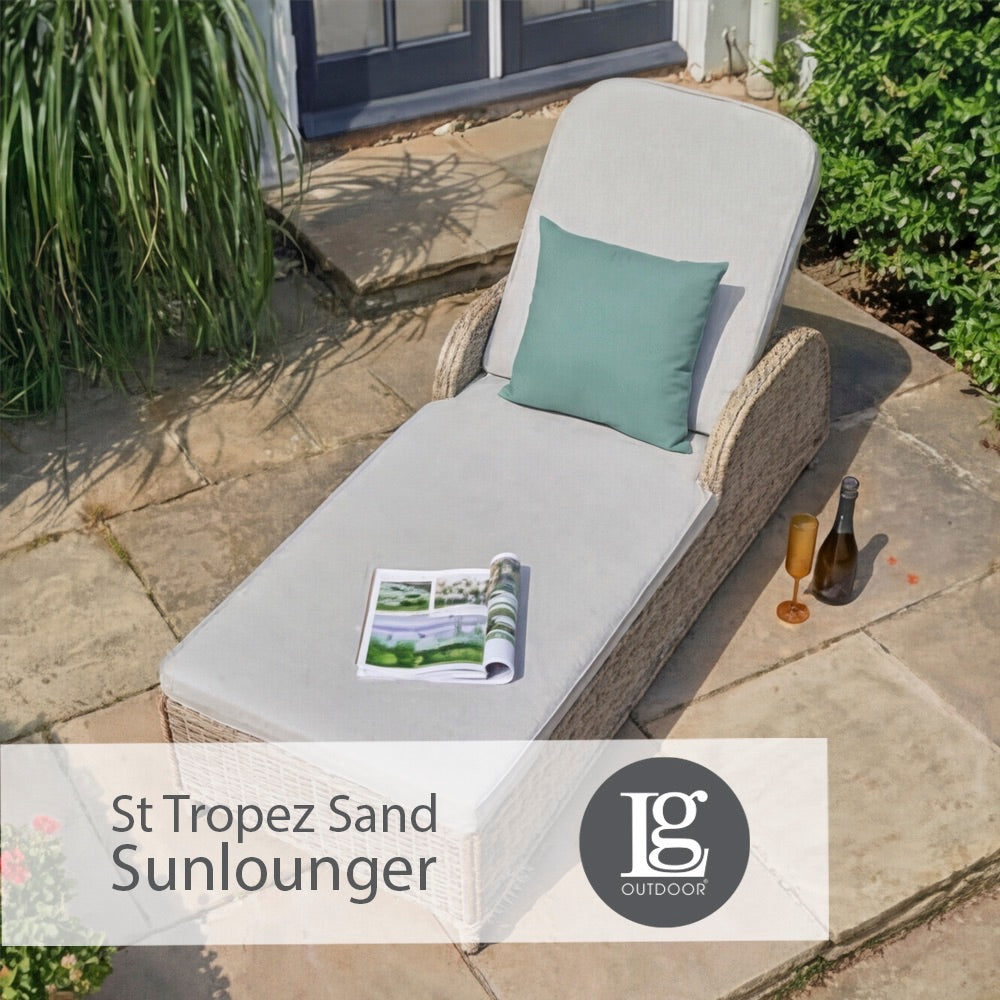 St Tropez Sand Sunlounger